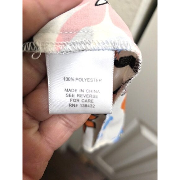 ModCloth Floral Print Open Front Boho Fairy Kimono Cardigan S/M Lightweight Poly - Picture 7 of 8